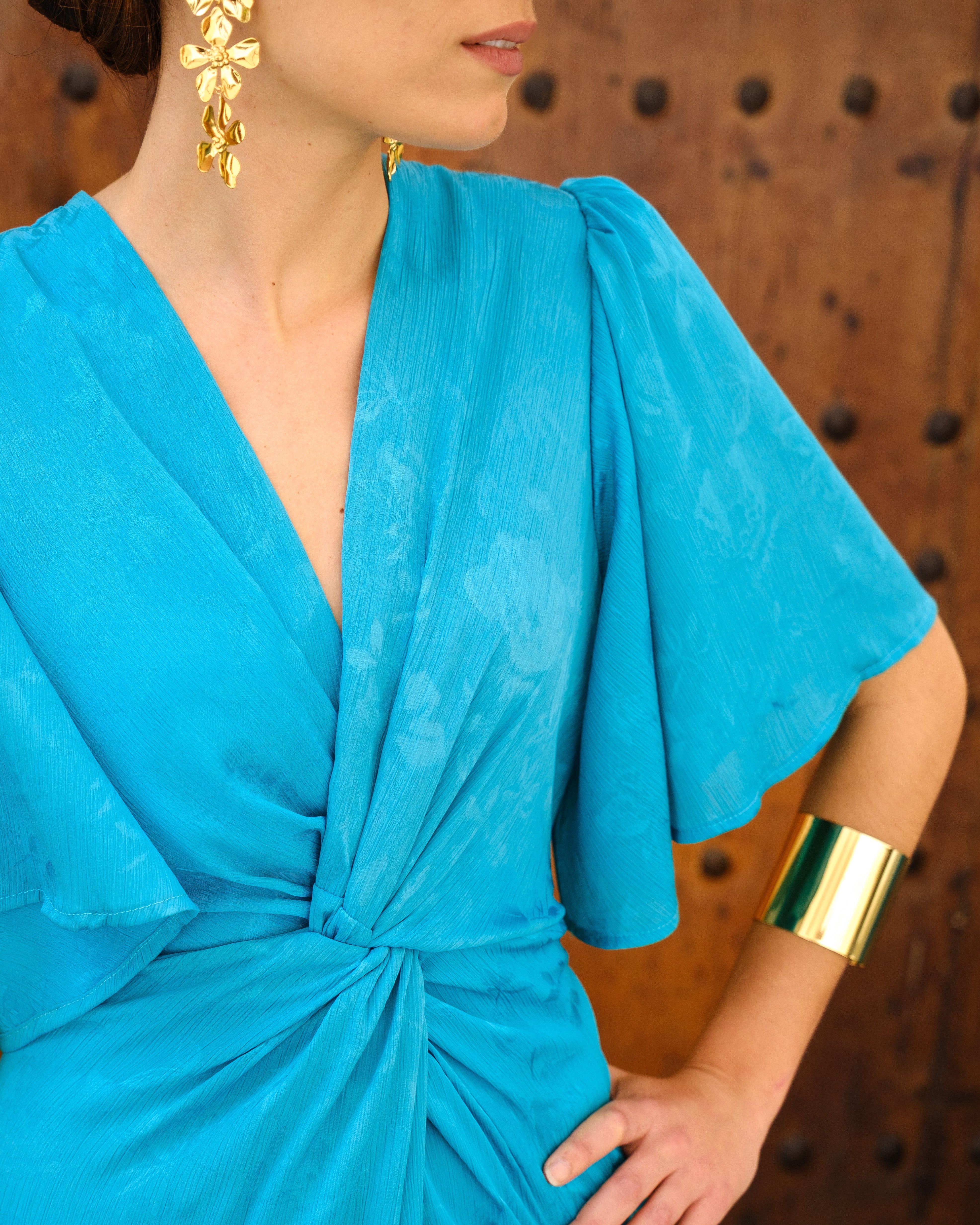 Vestido Carmesí Turquesa