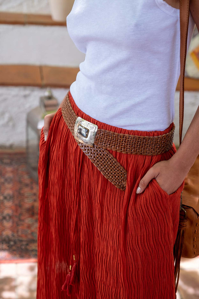 PANTALÓN TERRACOTA PLISADO