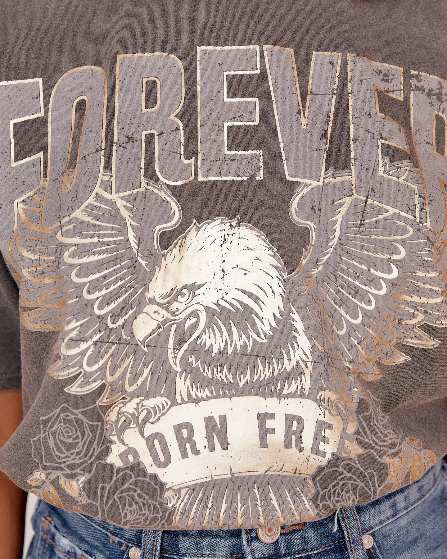 CAMISETA FOREVER STRONG GRIS elvestidordecandela