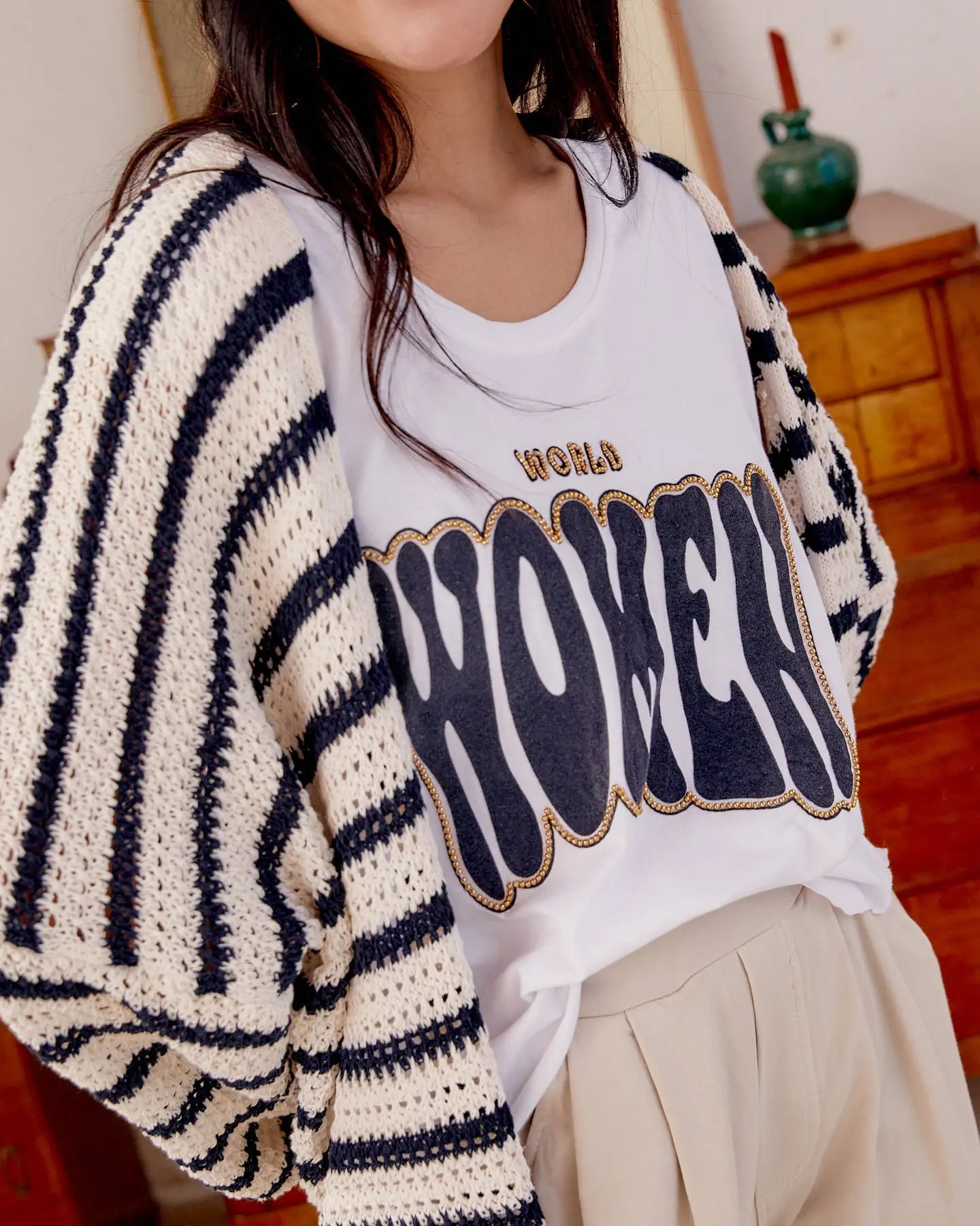 CAMISETA WORLD WOMEN BLANCO elvestidordecandela