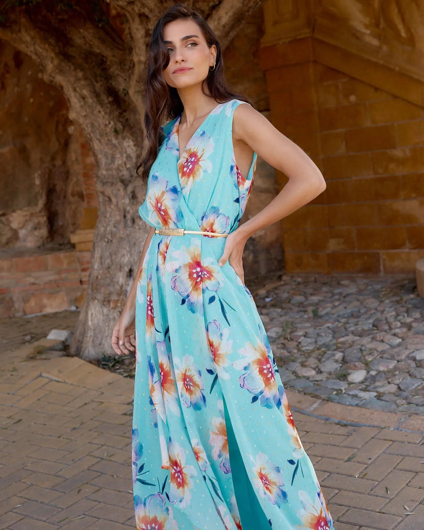 Vestido Matilda Verde Agua elvestidordecandela